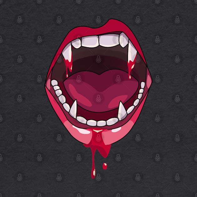 vampire mouth - vampire teeth by persa